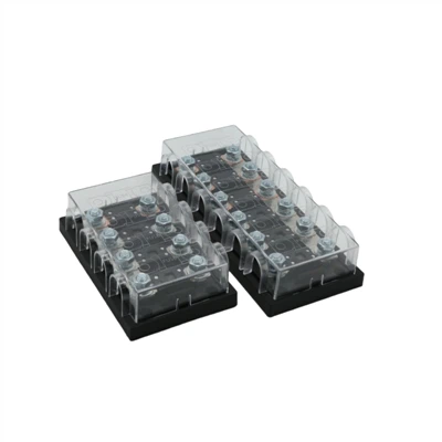 100a 48V Anm Mega Inline Fuse Holder Bolt-Down գամասեղներ 4 Way 6 Way ապահովիչ տուփ